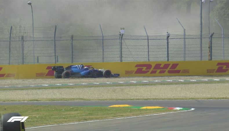 Nicholas Latifi se salió en la curva Villeneuve Nicholas Latifi se salió en la curva Villeneuve