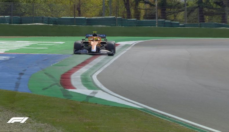 Lando Norris excedió los límites de la pista en la Q3 le anularon su tiempo Lando Norris excedió los límites de la pista en la Q3 le anularon su tiempo