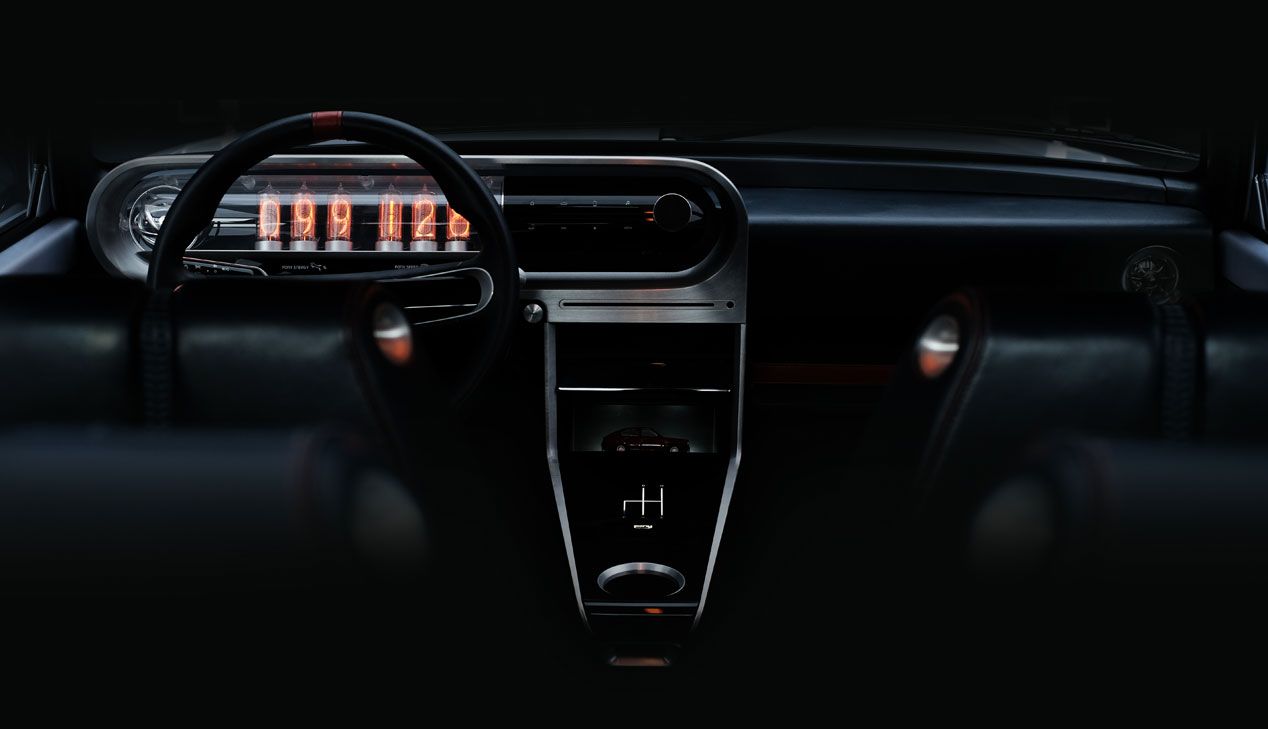 El interior del Hyundai Heritage Series PONY es una de sus partes más espectaculares
