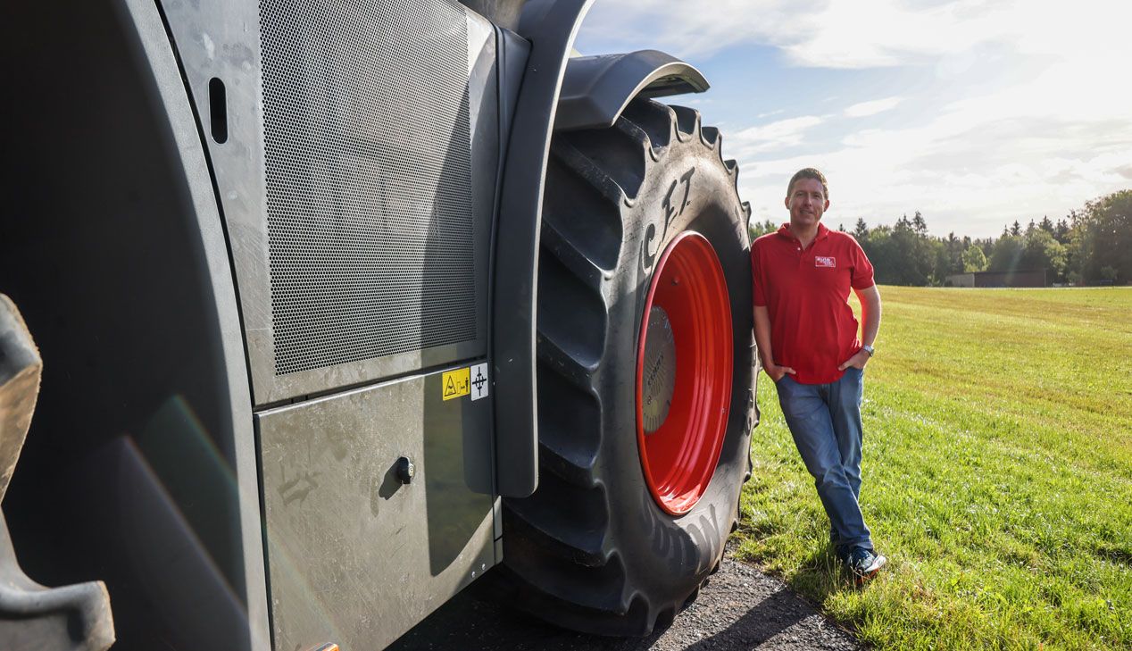 Un tractor Claas Xerion 5000 en Nürburgring