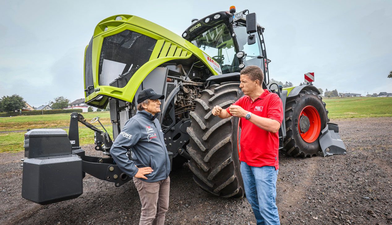 Un tractor Claas Xerion 5000 en Nürburgring