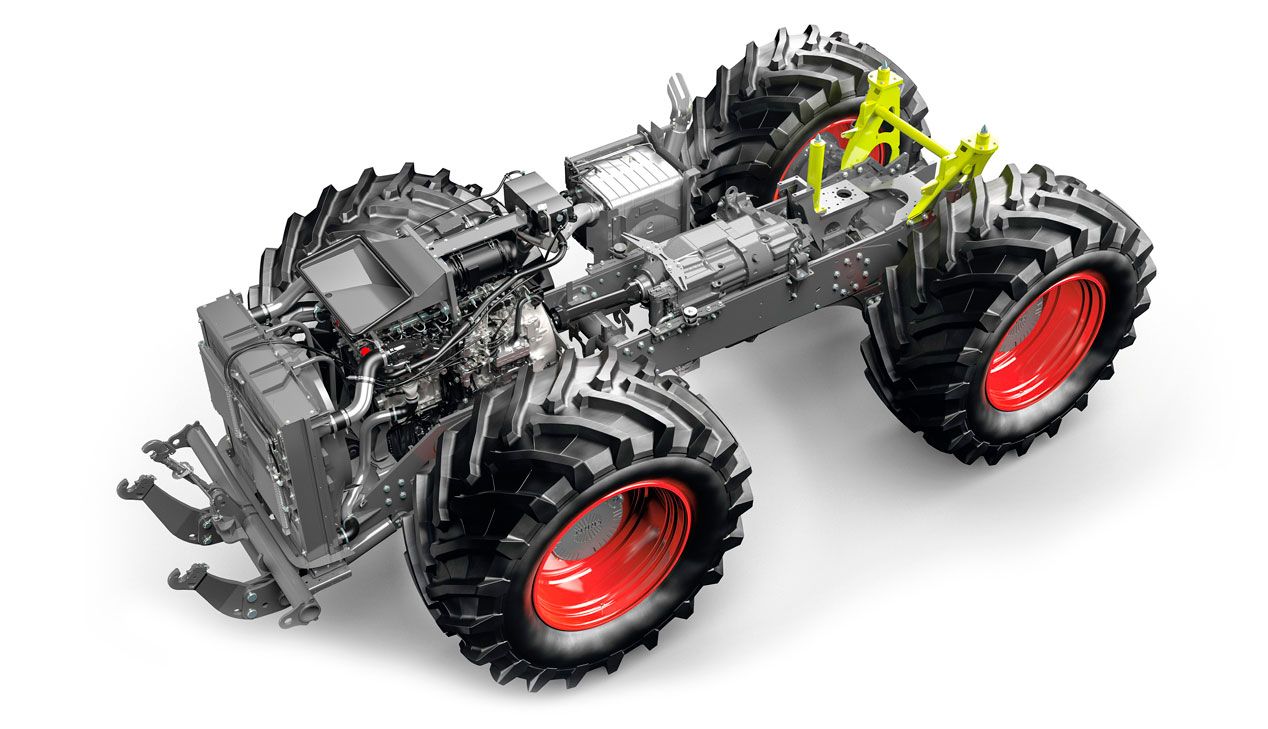 Un tractor Claas Xerion 5000 en Nürburgring