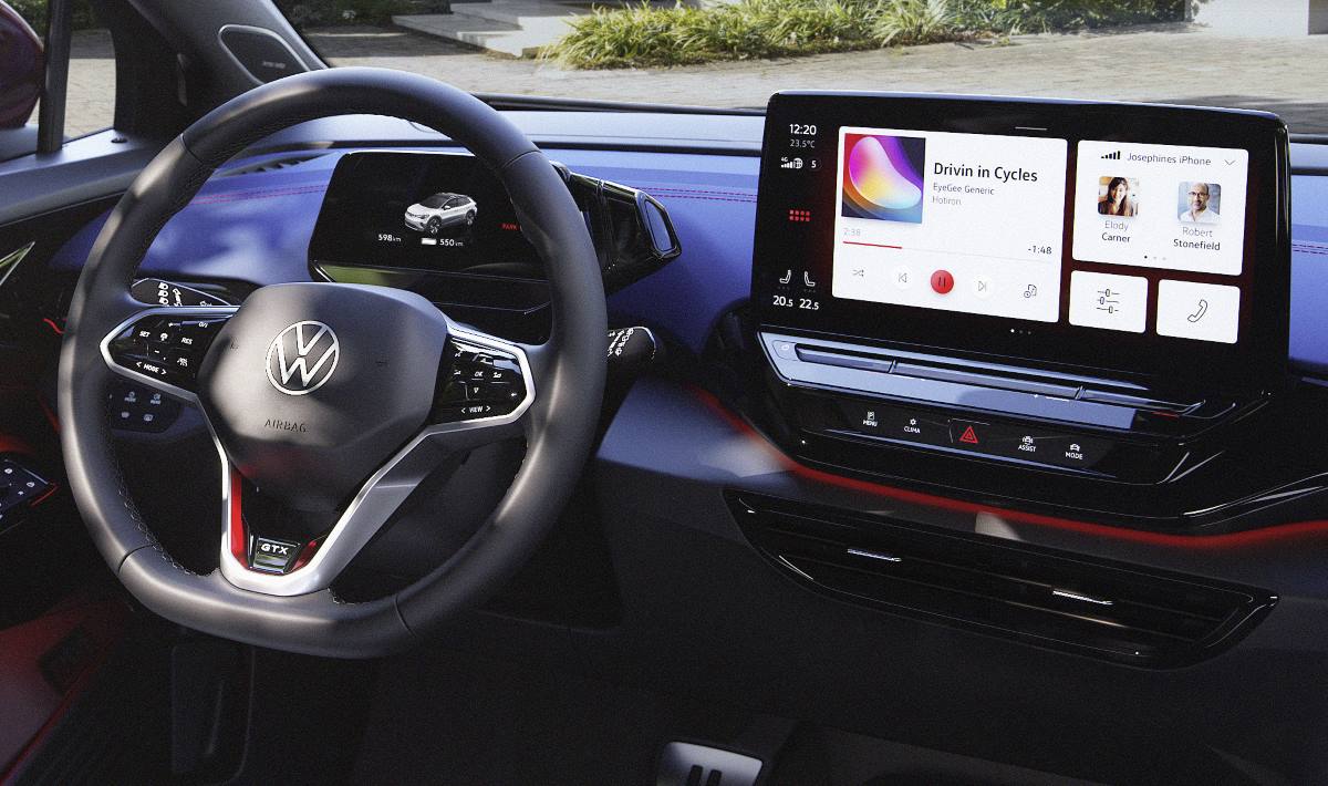 El interior del VW ID.4 GTX 1