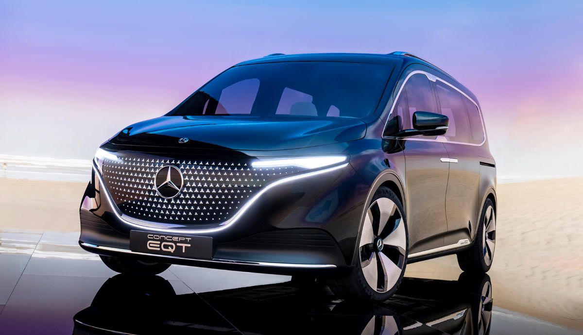 Mercedes EQT Concept, la nueva furgoneta para pasajeros cien por cien eléctrica alemana.