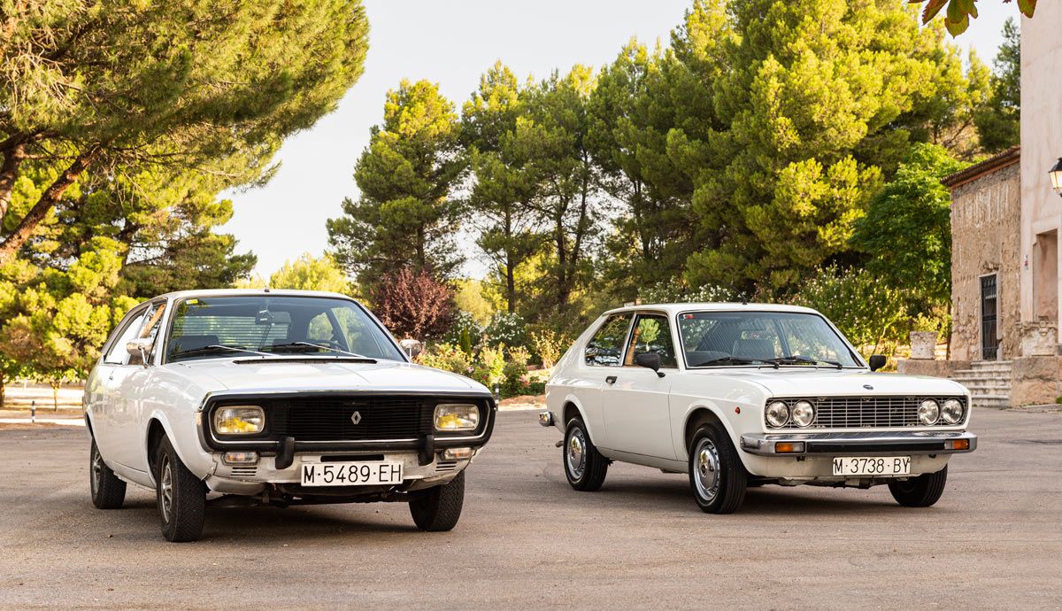 Renault 15 TL y Seat 128 1430: duelo clásico con mucha nostalgia. Fotos: Classic Lane
