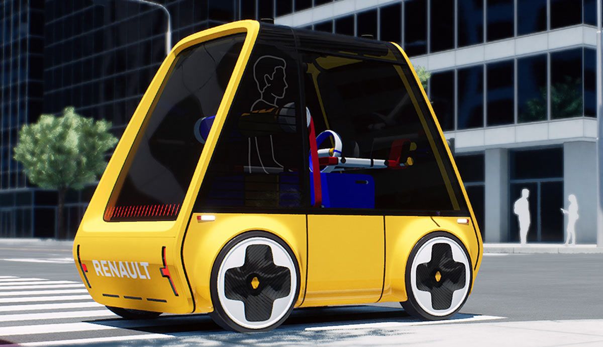 Renault Höga, un proyecto virtual de coche urbano eléctrico que puedes montar en tu casa.