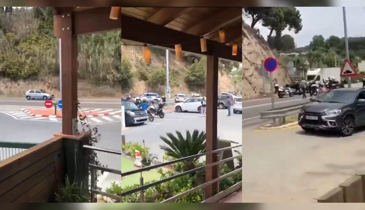 Graban a un conductor que escapa de un control policial: así acabó la fuga y el tiroteo. Fuente: SocialDrive.