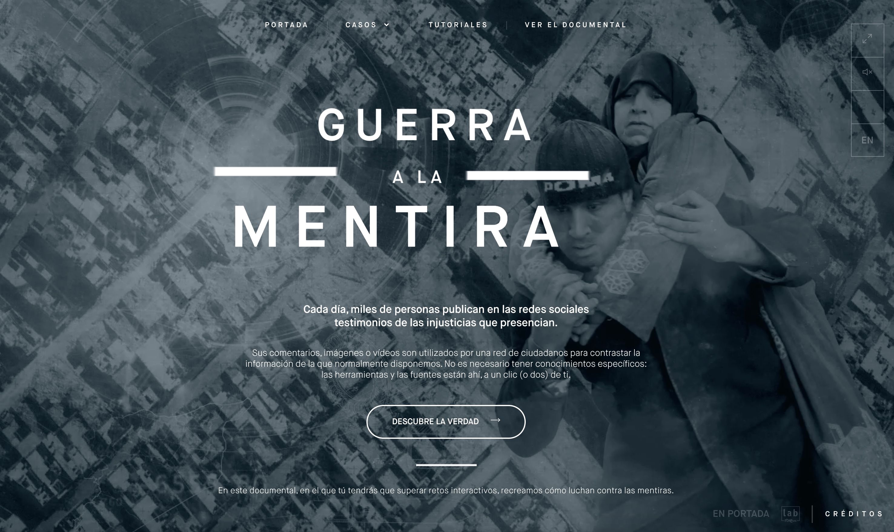 Guerra a la mentira, el documental interactivo de RTVE premiado en los CSS Design Awards