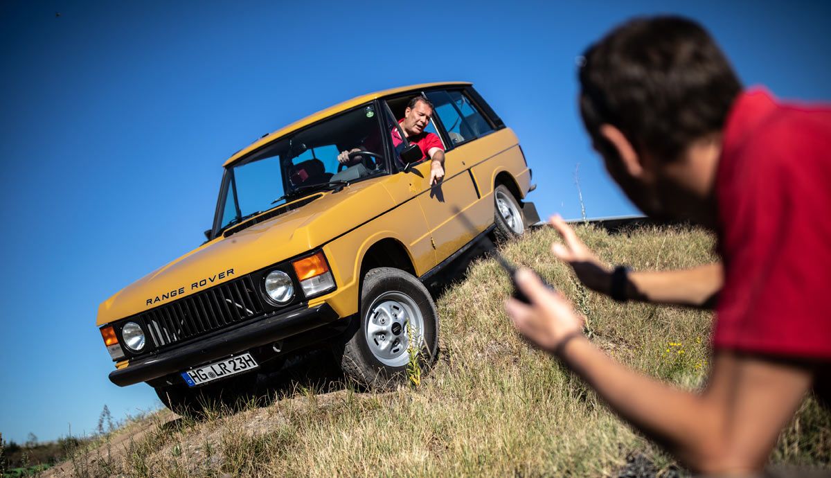 A prueba un Range Rover de 1975.