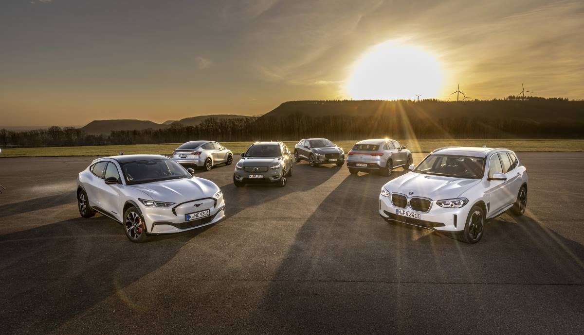 Tesla Model Y, Jaguar i Pace, Mercedes EQC, BMW iX3, Mustang Mach E y Volvo XC40 Recharge