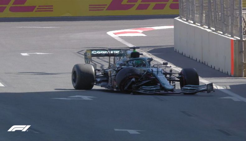 Q1 Accidente de Stroll y bandera roja Q1 Accidente de Stroll y bandera roja