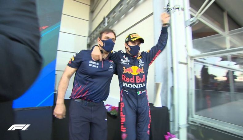 Pérez feliz tras su segunda victoria en F1