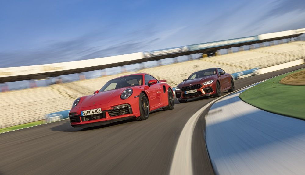BMW M8 vs Porsche 911 Turbo S 