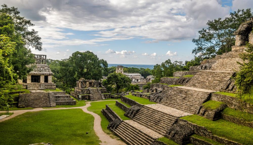 Pirámides mayas en México.