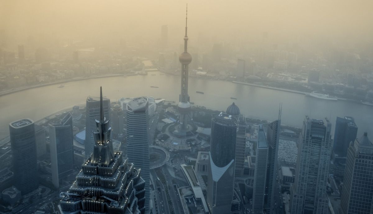 contaminacion del aire debido a los gases de efecto invernadero en shangai