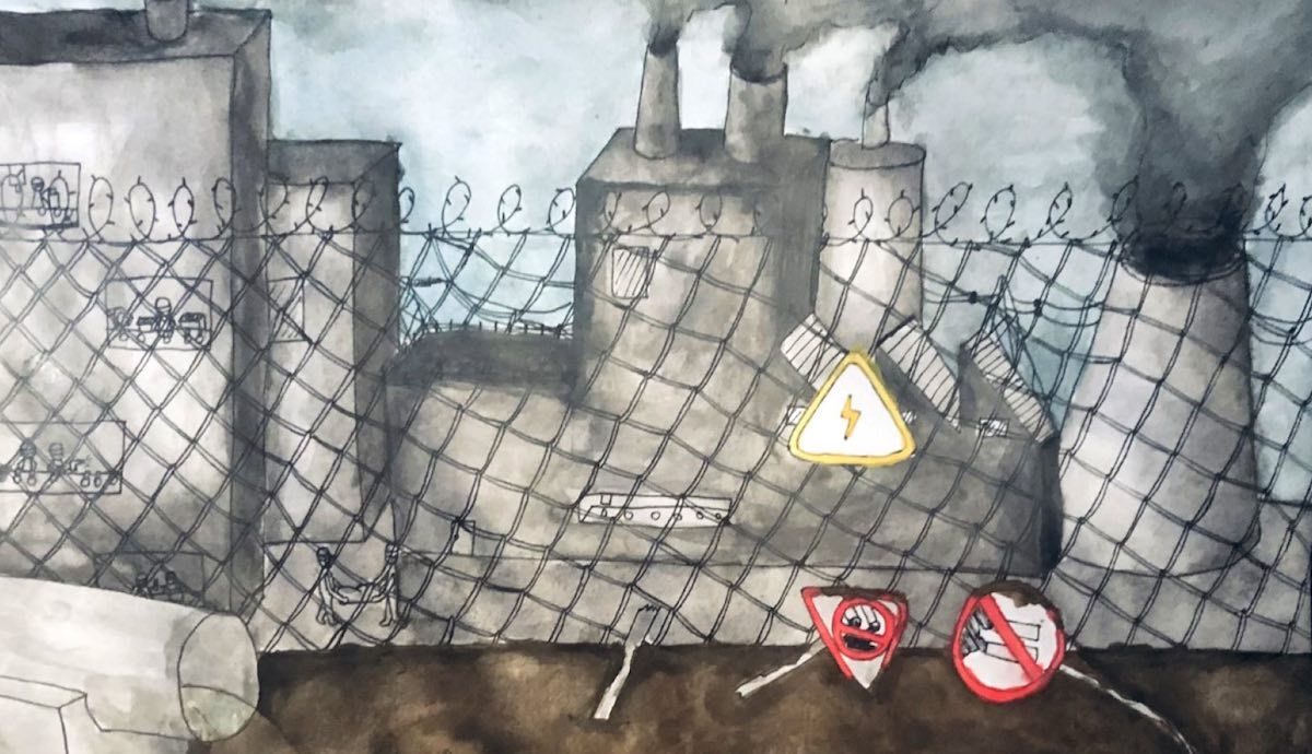Cuentos por el Planeta 2021, dibujo de Liyang, 12 años.