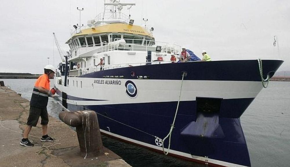 El barco Ángeles Alvariño, del Instituto Español de Oceanografía. El barco Ángeles Alvariño, del Instituto Español de Oceanografía.