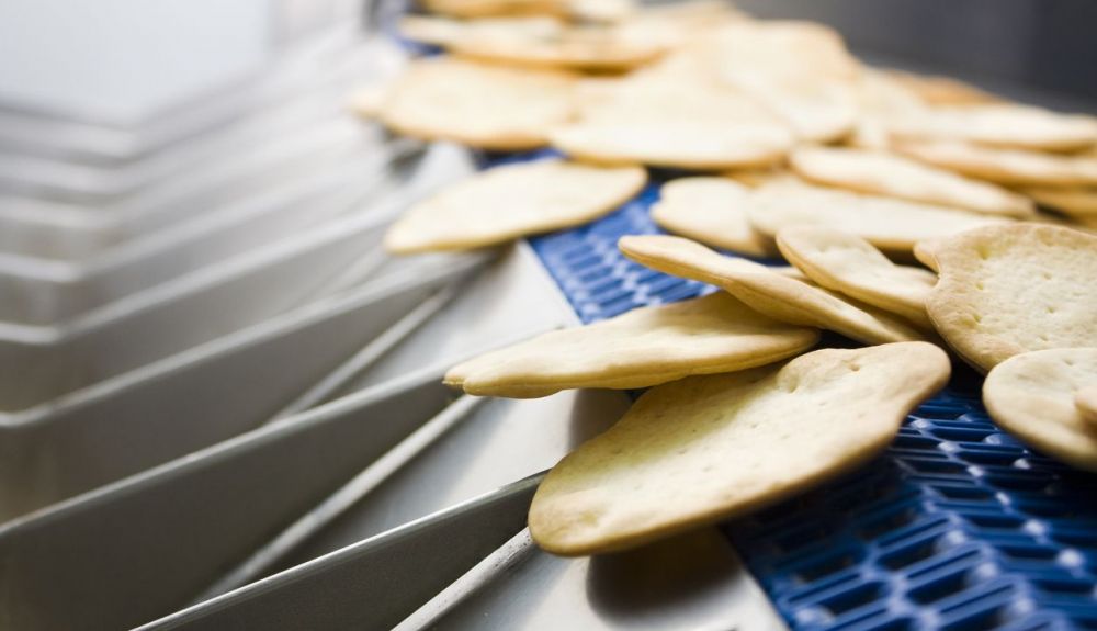 Galletas producidas en una fábrica. Los alimentos industriales son muy pobres desde el punto de vista nutricional.