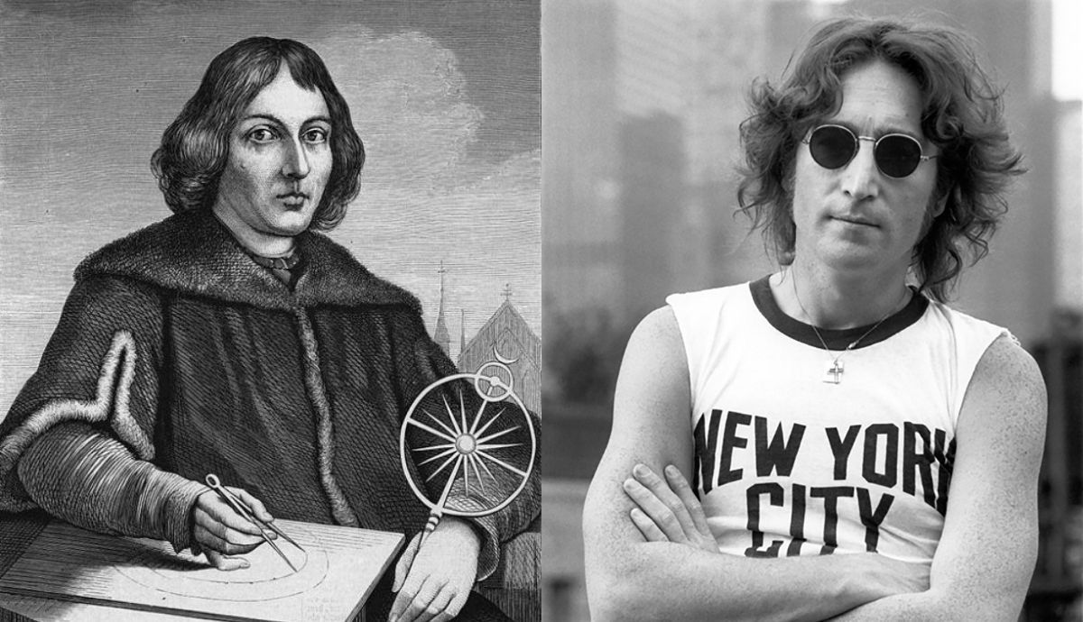 Copérnico y Lennon, dos leyendas de la historia con algo en común.