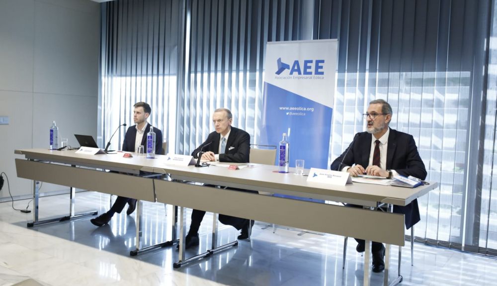 Momento de la rueda prensa de WindEurope durante el Congreso Eólico. Momento de la rueda prensa de WindEurope durante el Congreso Eólico.