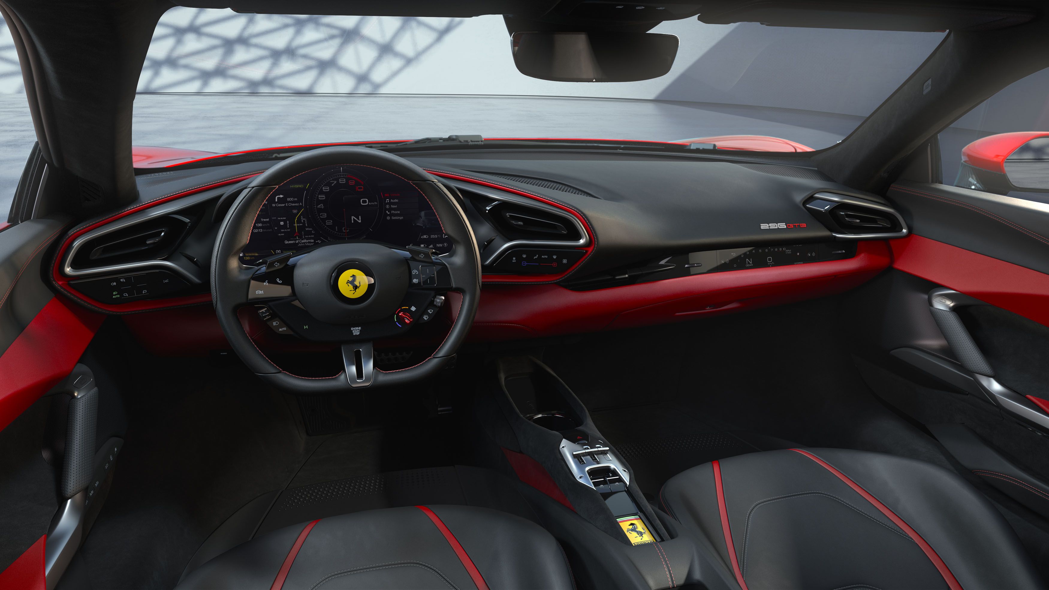 Ferrari 296 GTB: así es su interior