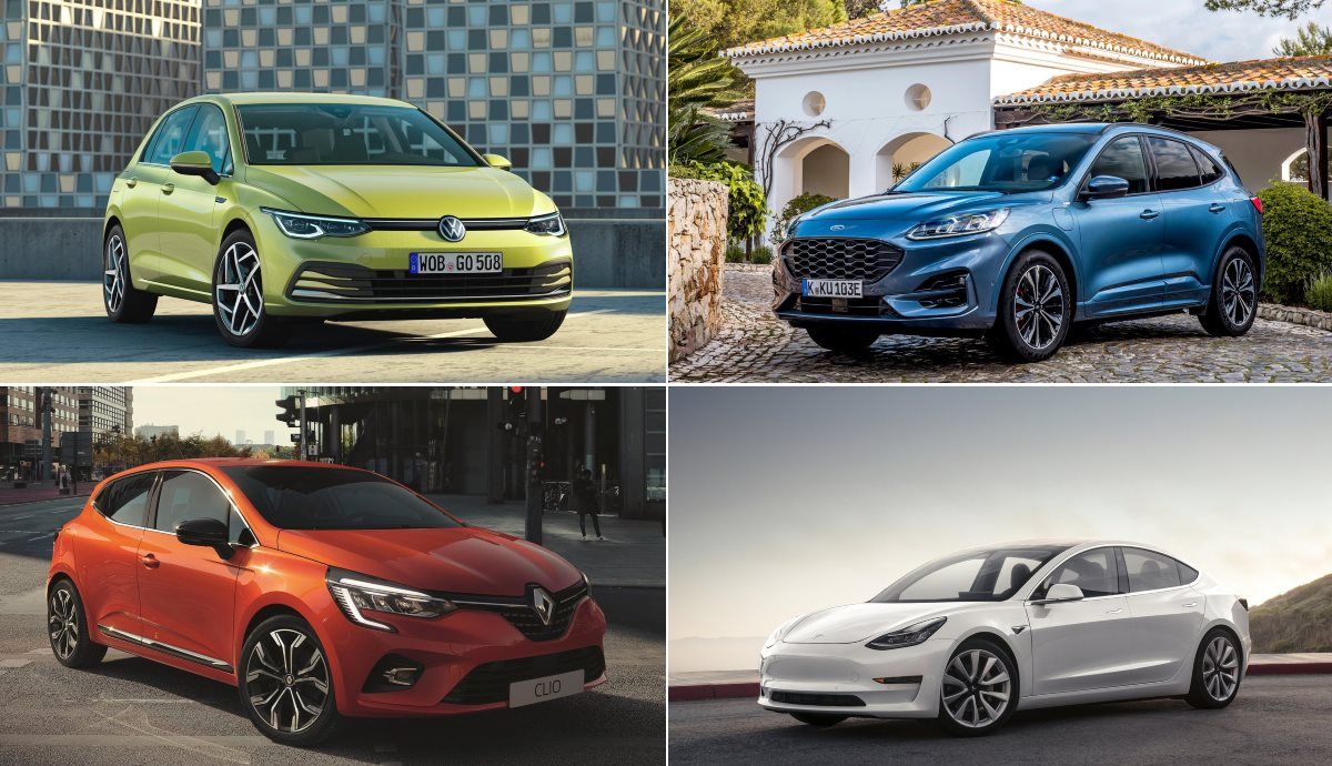 Los coches más vendidos en Europa: el top 10 de diésel y gasolina, eléctricos e híbridos.