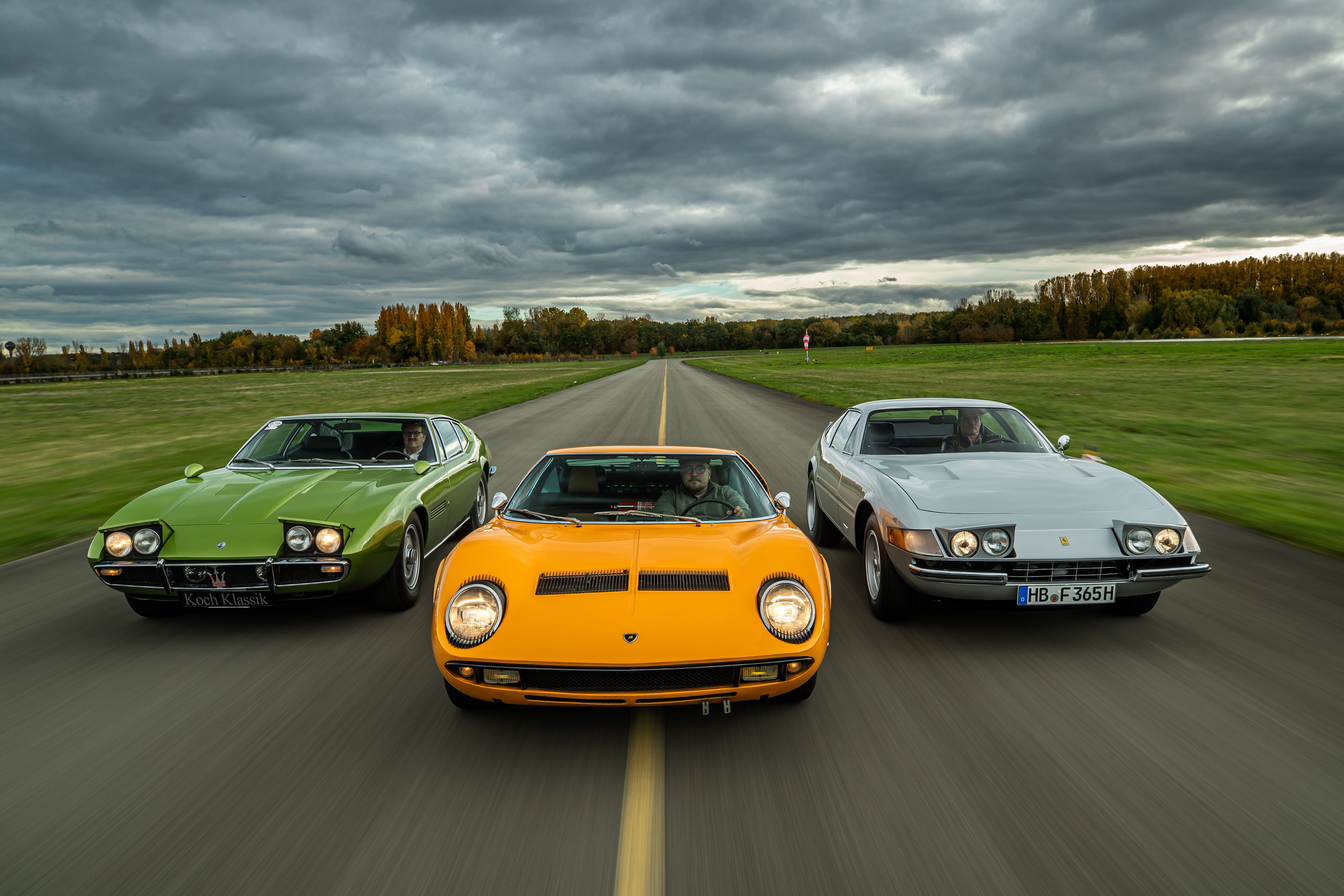 Ferrari, Lamborghini y Maserati