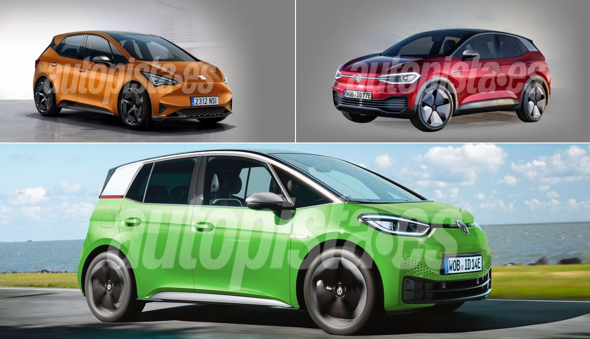 Los nuevos coches urbanos eléctricos de VW: de los ID.1 e ID.2 de Volkswagen a Seat y Cupra.