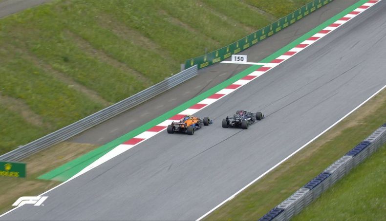4 Hamilton superó a Norris y se situó segundo