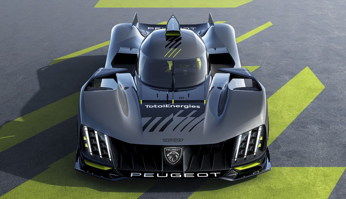 Así es el espectacular Peugeot 9X8 Hypercar para el Mundial de Resistencia y Le Mans.