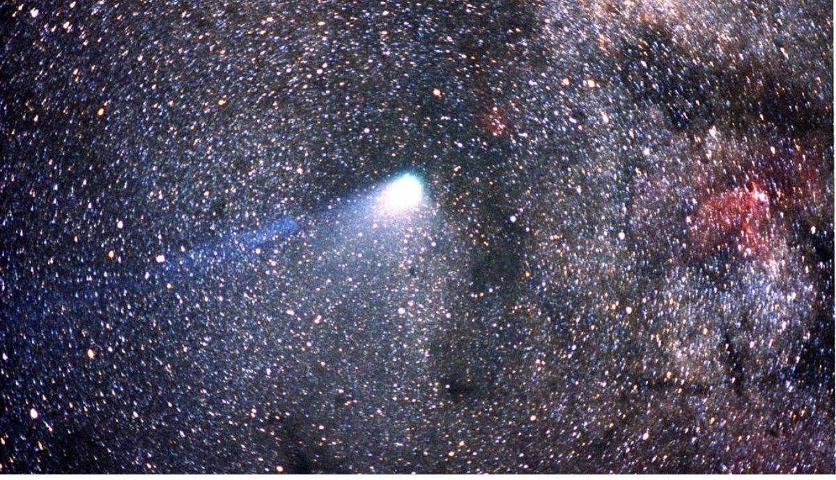 Imagen del cometa Halley  a su paso por la Tierra en 1986. Foto: NASA.