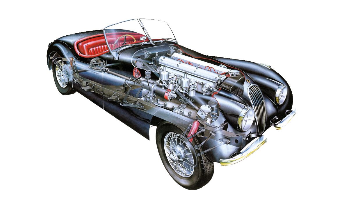 Jaguar XK radiografía.
