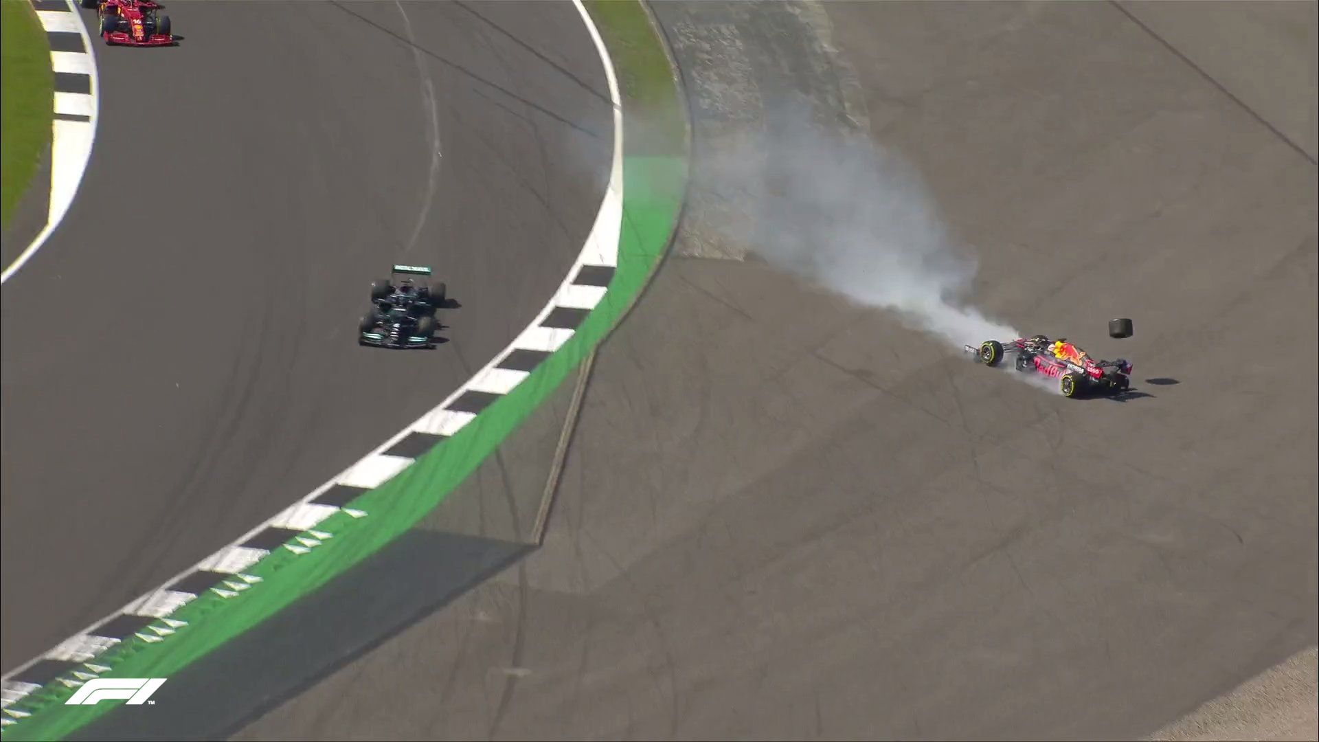 Accidente entre Max Verstappen y Lewis Hamilton