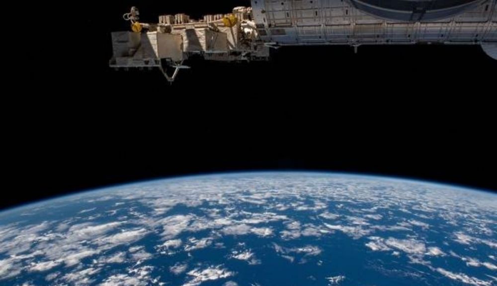 Una imagen del horizonte de la Tierra desde la Estación Internacional Una imagen del horizonte de la Tierra desde la Estación Internacional