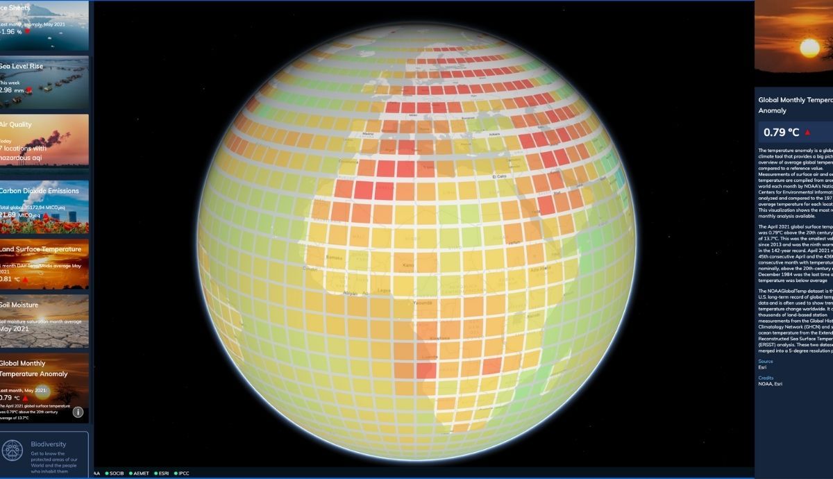 Trueworld integra información de varios satélites.
