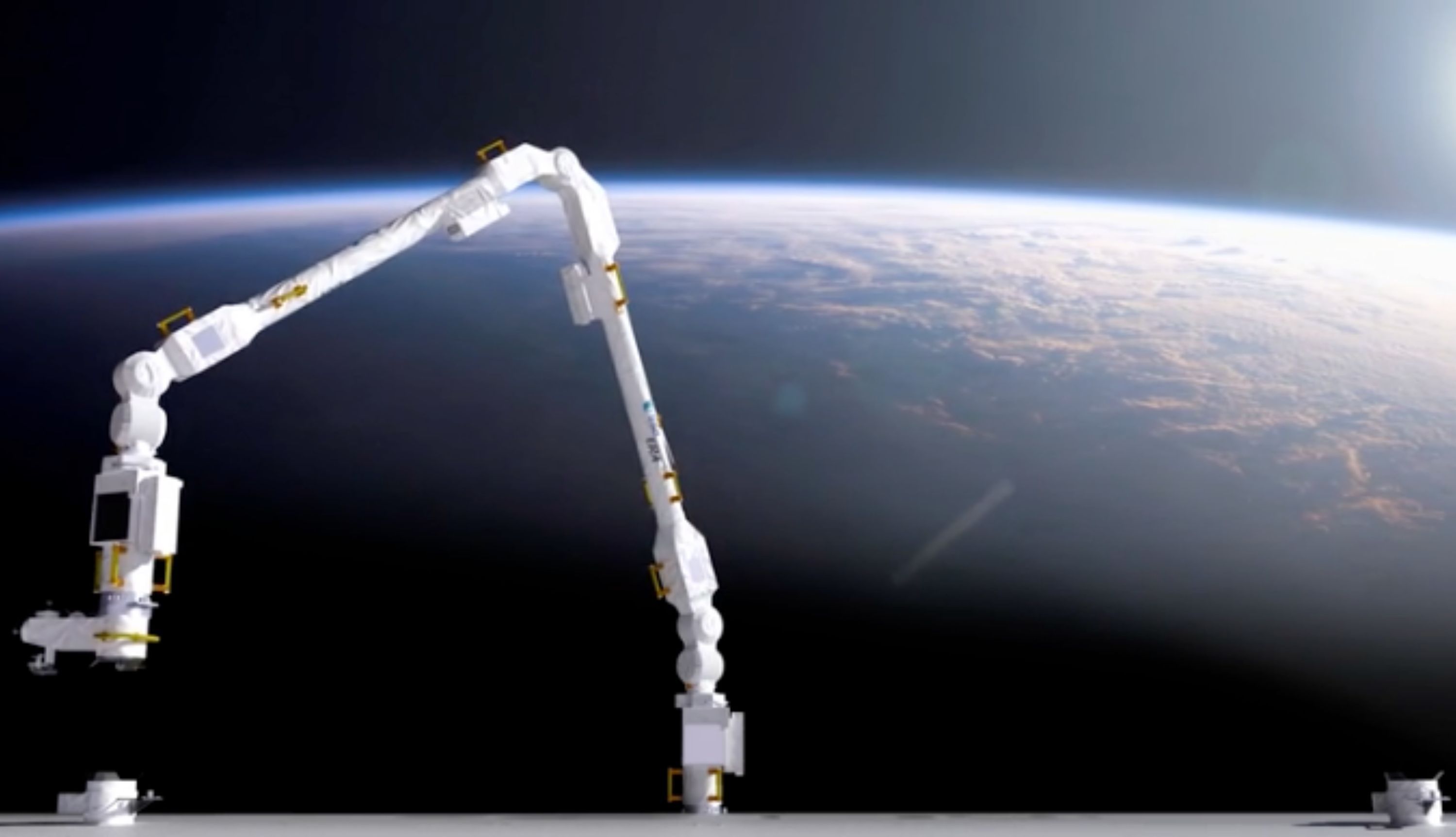 El Brazo Robótico Europeo, en acción en la Estación Espacial Internacional.