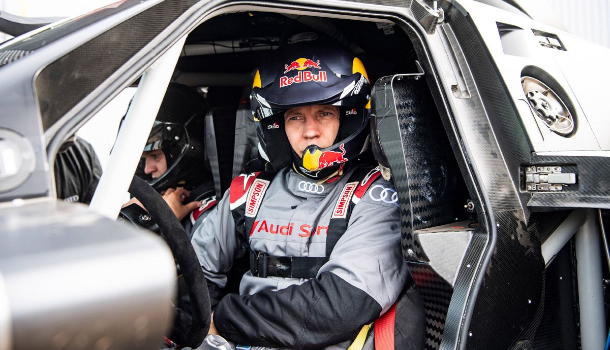 Mattias Ekström fue uno de los primeros en probar el Audi RS Q e-tron.