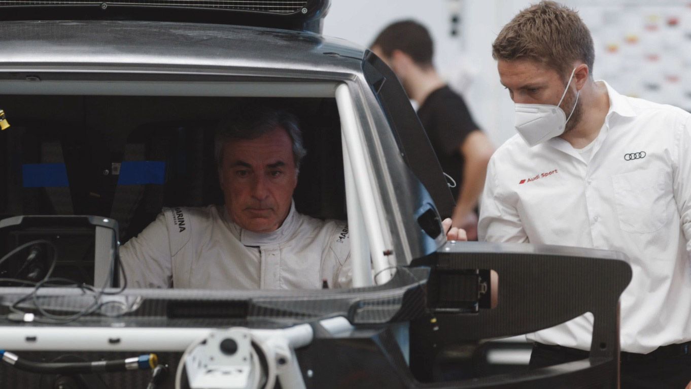 Carlos Sainz fue el encargado de estrenar en pista el Audi RS Q e-tron.