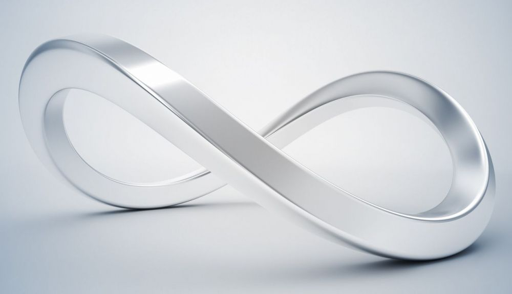 Símbolo del infinito en 3d Símbolo del infinito en 3d