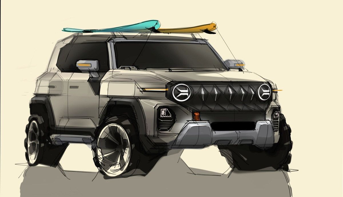 El SsangYong X200 concept car, con una imagen robusta y poderosa.