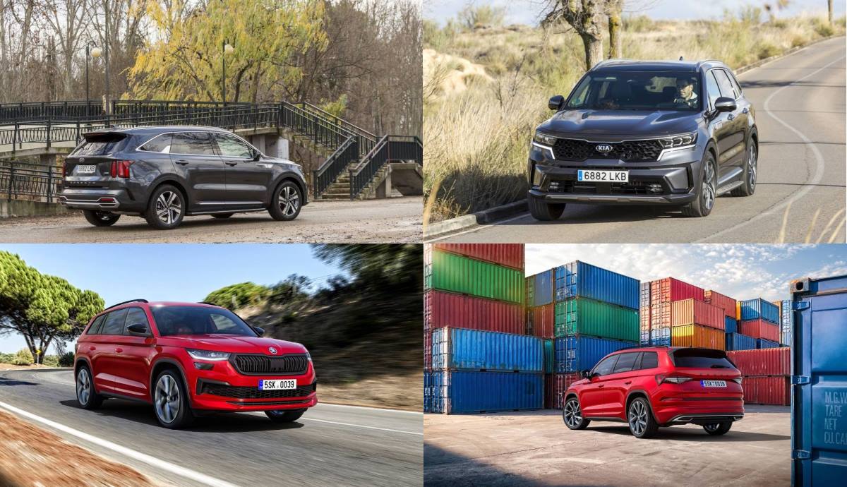 Kia Sorento vs Skoda Kodiaq, lucha de SUV de gran tamaño