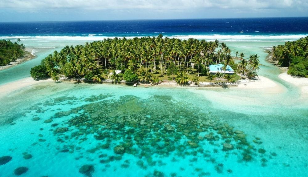 Atolón Majuro y ciudad de Majuro en las Islas Marshall. Atolón Majuro y ciudad de Majuro en las Islas Marshall.