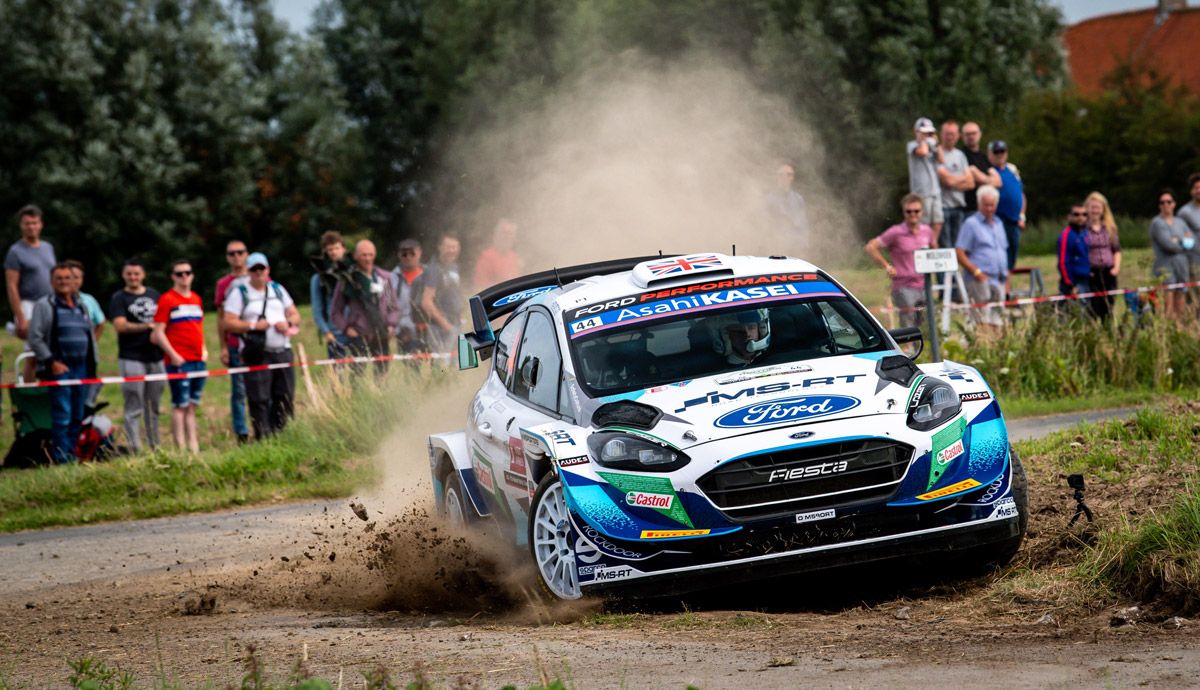 Los Ford Fiesta WRC de M-Sport, fuera del Top 10 en Bélgica.