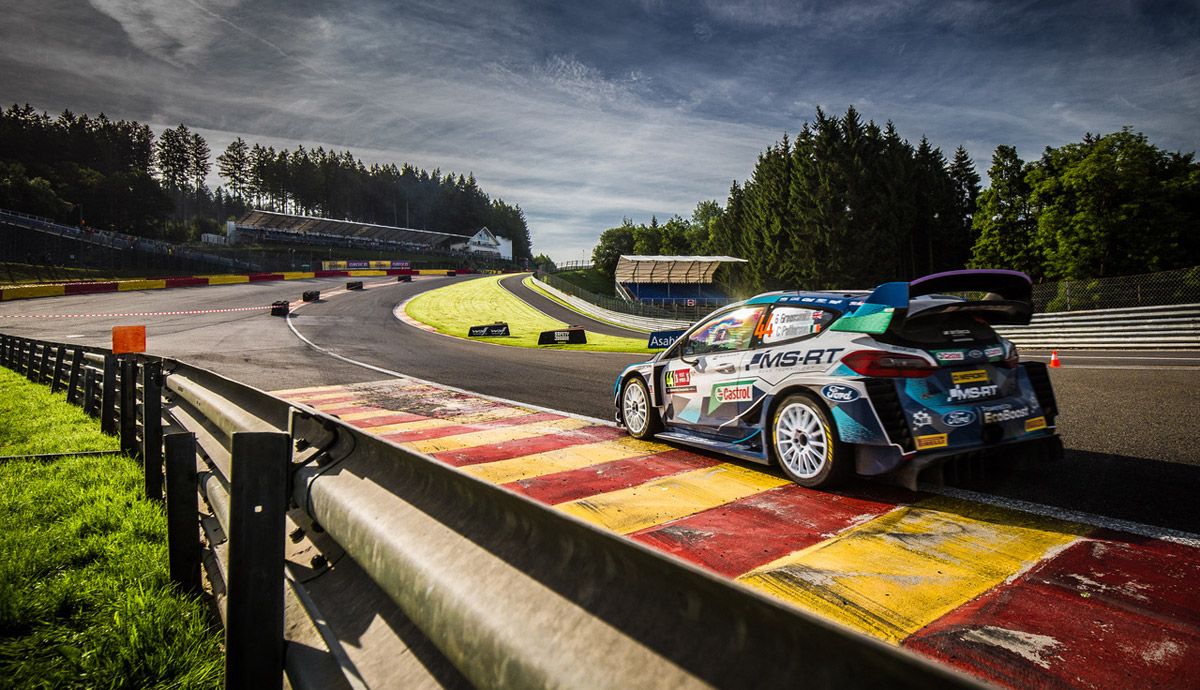 El circuito de Spa-Francorchamps concentró el domingo la acción del rallye.