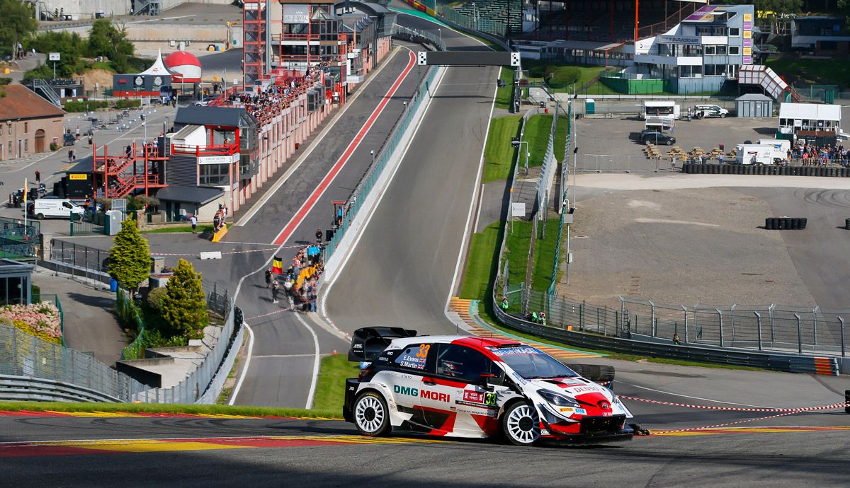 Tercera, cuarta y quinta posición para los Toyota WRC en Bélgica.
