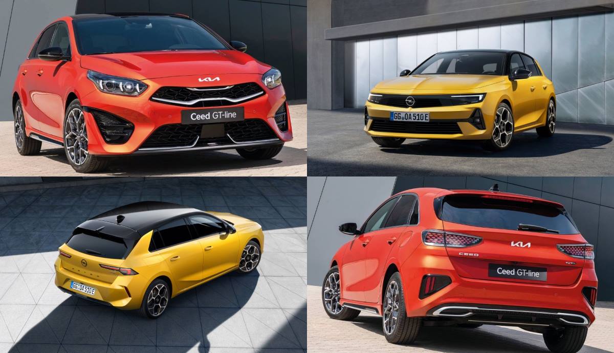 Opel Astra y Kia Ceed 2022, frente a frente
