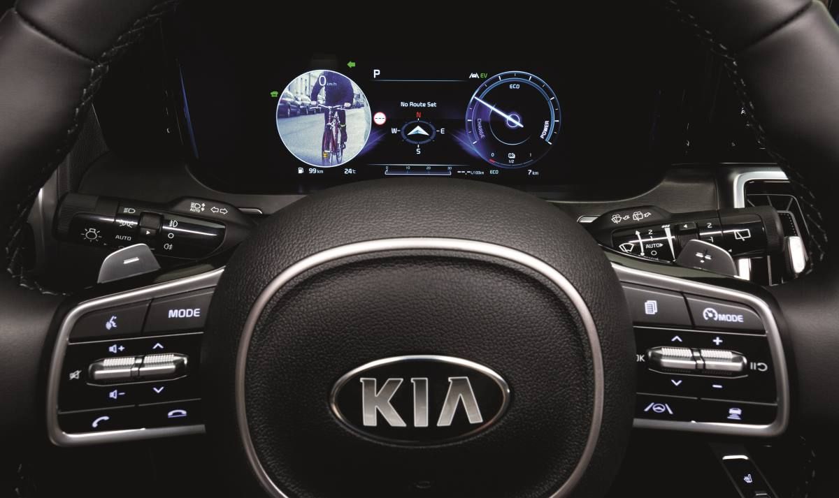 Kia Sorento Nueva pantalla digital angulo muerto
