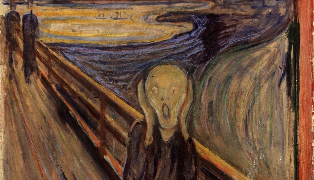 El Grito, de Edward Munch, es otra de las pinturas más terroríficas de la historia del arte. (1) El Grito, de Edward Munch, es otra de las pinturas más terroríficas de la historia del arte. (1)