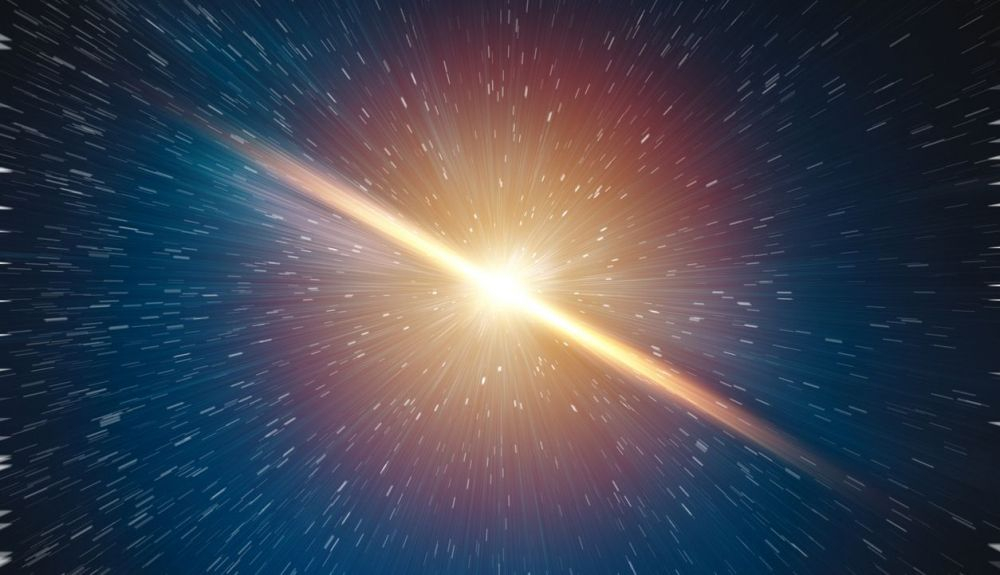 Ilustración del concepto de explosión big bang del universo. Ilustración del concepto de explosión big bang del universo.