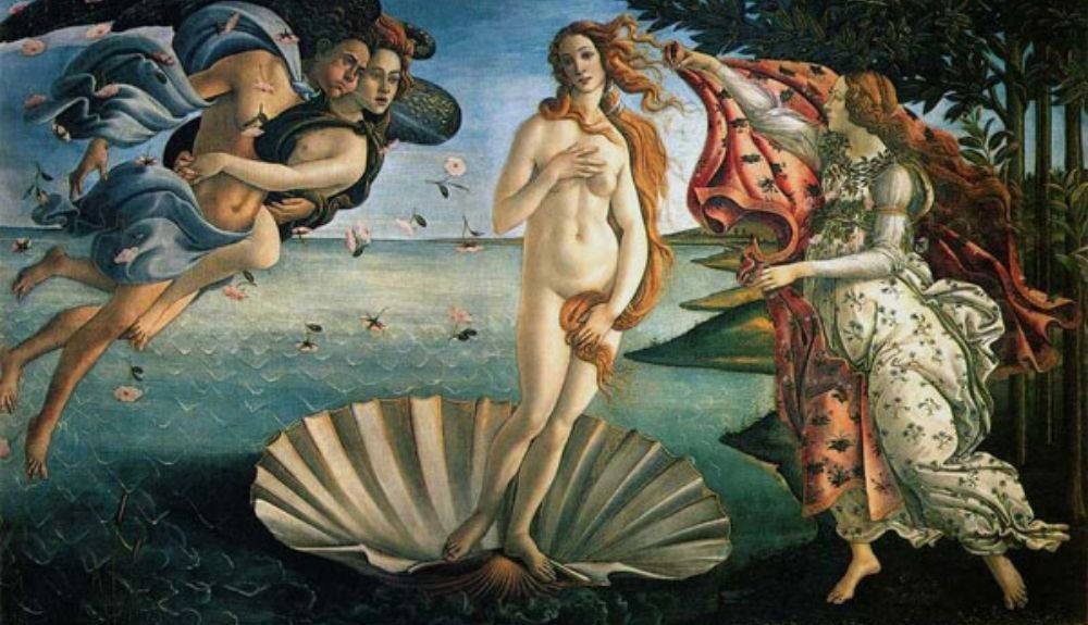 El nacimiento de Venus, de Botticelli.